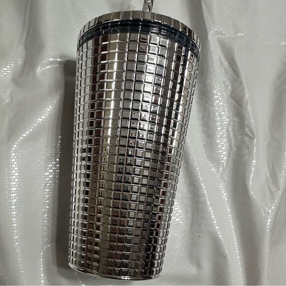 Starbucks 2020 Ltd Edition Silver Disco Ball 16oz Tumbler - Picture 5 of 11